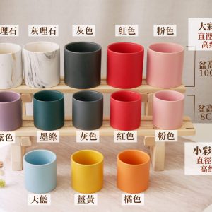 彩色規格_簡約陶瓷盆